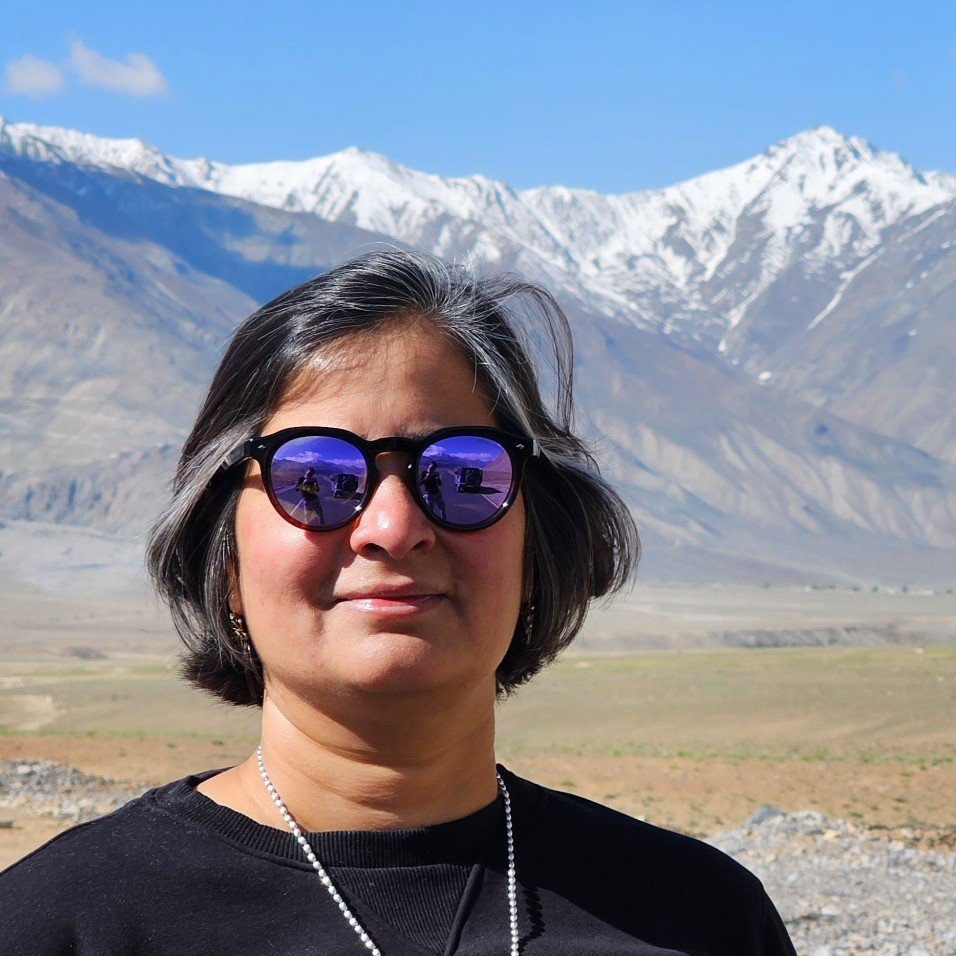 Monika Rana during a journey through Ladakh