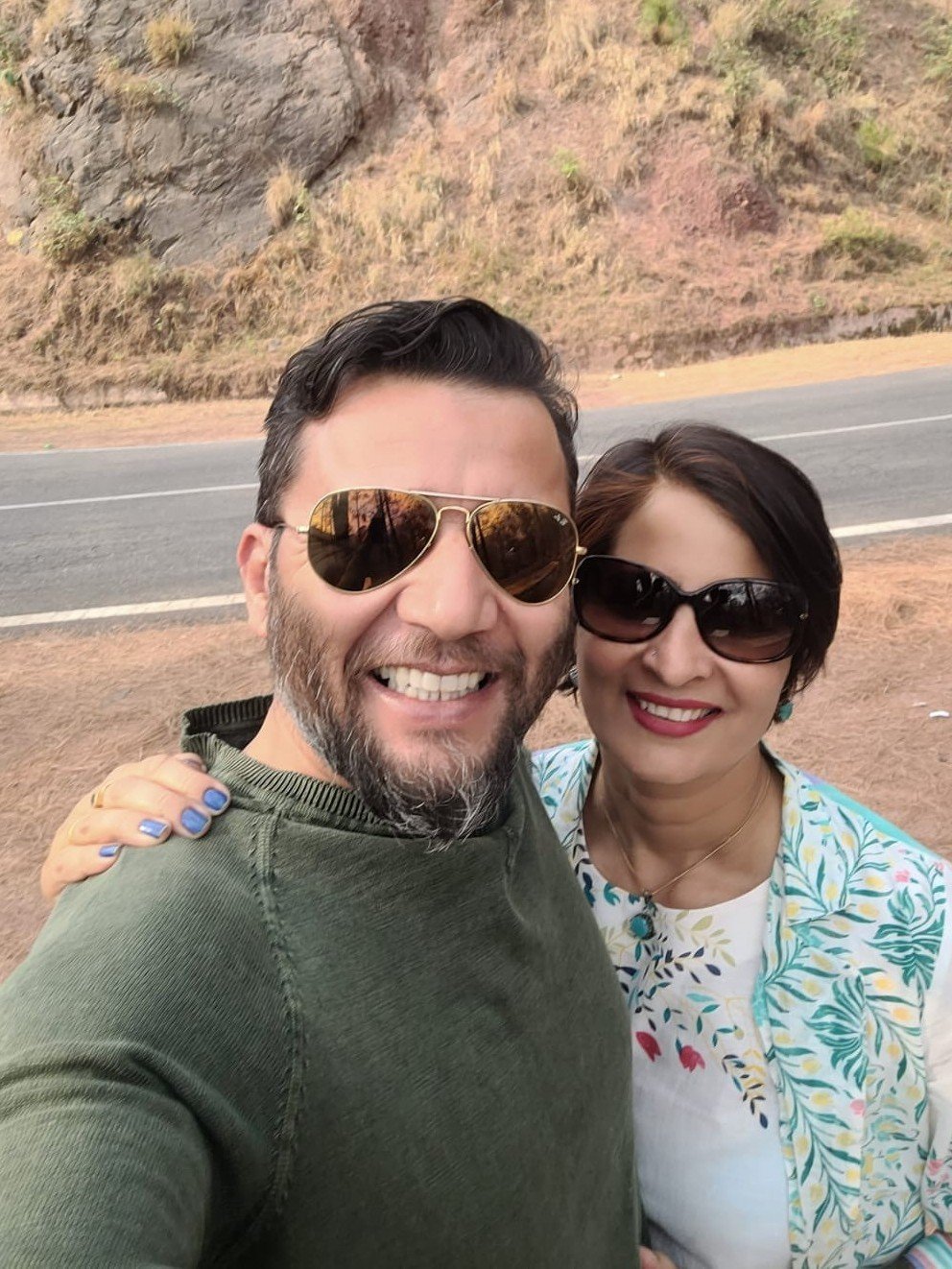Favourite selfie of both of you together - Manu and Tik