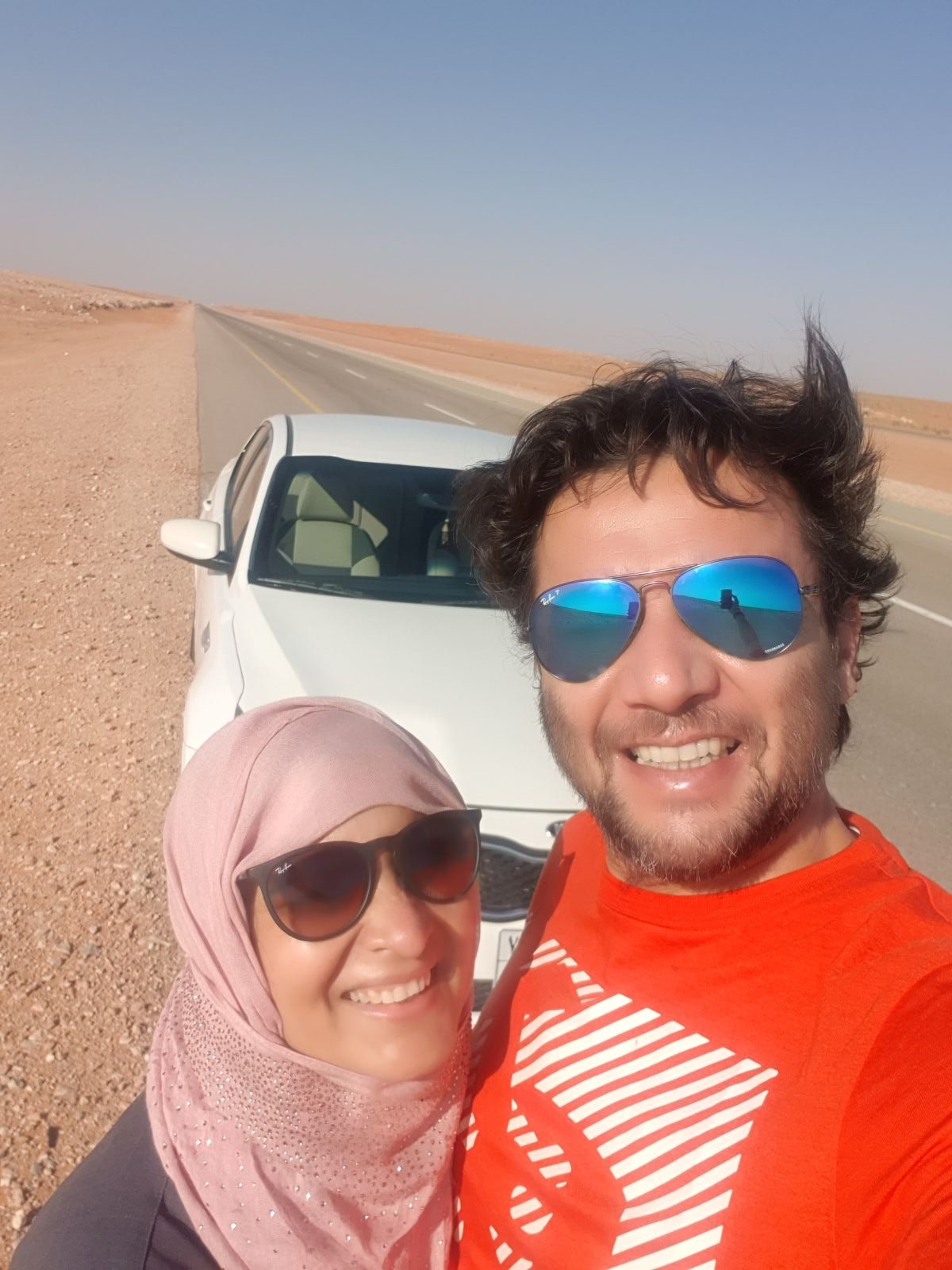Saudi picture of both of you or Saudi life picture - Manu and Tik